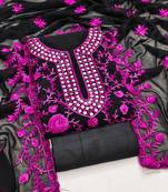 Rani Georgette Embroidered Pakistani Style Unstitched Dress Material