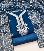 Morpich Georgette Embroidered Unstitched Dress Material