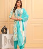 Printed Frock kurti With Pant and Dupatta