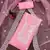 Pink Organza Embroidered Unstitched Dress Material