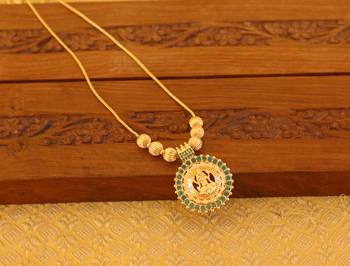 Kerala style gold plated temple necklace 2
