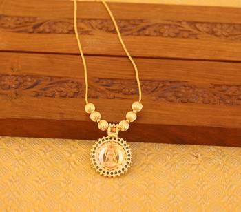 Kerala style gold plated temple necklace 3
