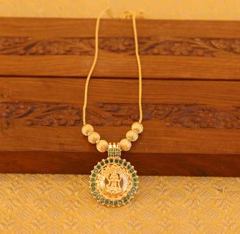 Kerala style gold plated temple necklace 1