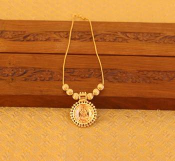 Kerala style gold plated temple necklace 2