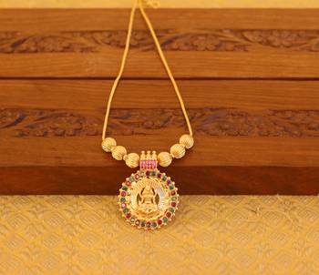 Kerala style gold plated temple necklace 1