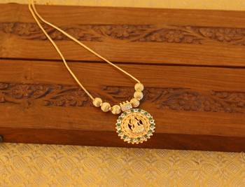 Kerala style gold plated temple necklace 3