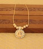 Kerala style gold plated temple necklace