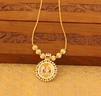 Kerala style gold plated temple necklace 2