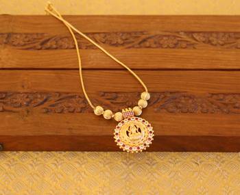 Kerala style gold plated temple necklace 3