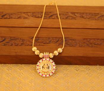 Kerala style gold plated temple necklace 1