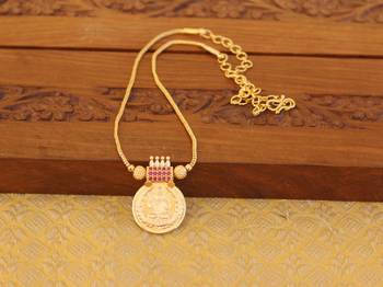 Kerala style gold plated temple necklace 1