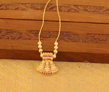 Kerala style gold plated temple necklace 1