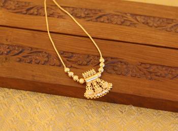 Kerala style gold plated temple necklace 2