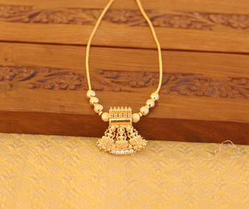 Kerala style gold plated temple necklace 1