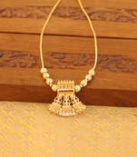 Kerala style gold plated temple necklace