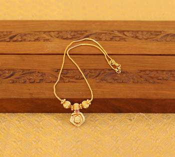 Kerala style gold plated temple necklace 1