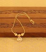 Kerala style gold plated temple necklace
