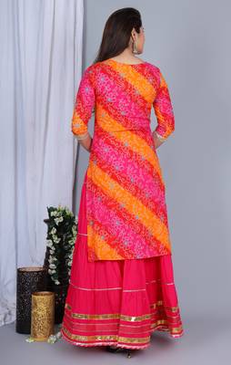 Multicolor Cotton Zari Embroidered Kurta Set for Party and Events 2