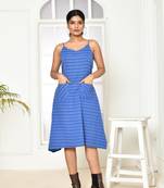 Kiki blue handloom cotton dress