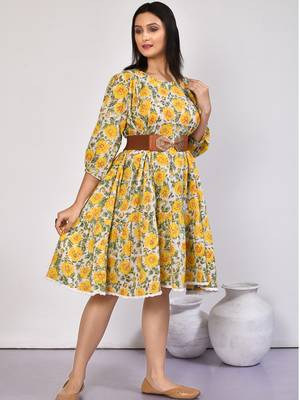 Ishya floral tiered cotton midi dress 3