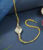 designer bhaiya rakhi with roli chawal & rakshabandhan card for brother/bro/bhai/men 