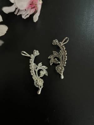 Oxidized german silver beautiful handmade bugadi for women indian unique designed traditional jewelry 3