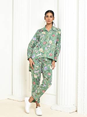Dhanvi handprinted cotton co-ord set women 1