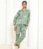 Dhanvi handprinted cotton co-ord set women