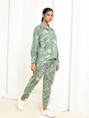 Dhanvi handprinted cotton co-ord set women 3