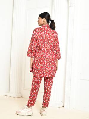 Aesica handprinted cotton co ord set women 4