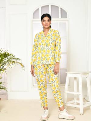 Elaura handprinted cotton co-ord sets women 1