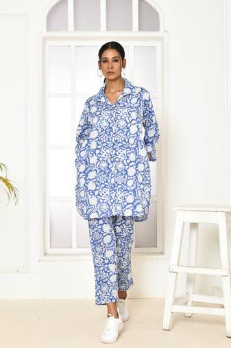 Eiley handprinted cotton co-ord set women