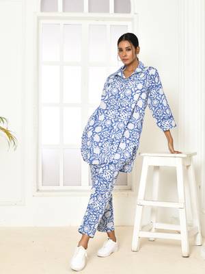 Eiley handprinted cotton co-ord set women 3