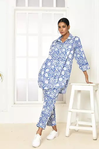 Eiley handprinted cotton co-ord set women