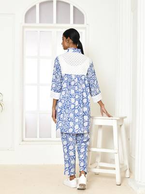 Edelina handprinted cotton co-ord set women 2