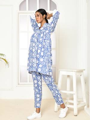 Edelina handprinted cotton co-ord set women 3
