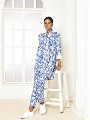 Edelina handprinted cotton co-ord set women 4