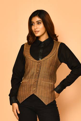 Kyra handloom women's cotton jacket