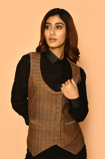 Kyra handloom women's cotton jacket