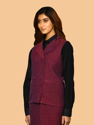 Trisha handloom pure cotton jacket for women 2