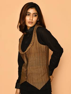 Kyra handloom women's cotton jacket 3