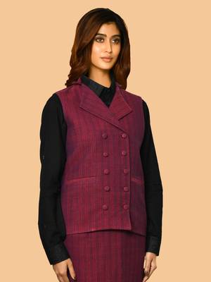 Trisha handloom pure cotton jacket for women 3