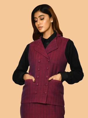 Trisha handloom pure cotton jacket for women 4