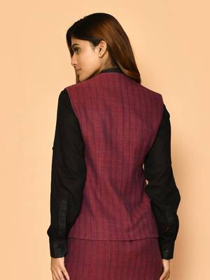 Trisha handloom pure cotton jacket for women 5