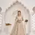 Women's Dusty Chiqu Butterfly Net White Cotton Thread And Zari Sequence Embroidered Work Lehenga Choli For Party Wear