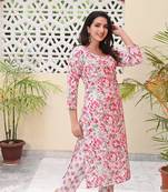 Printed Cotton Kurta with Pant