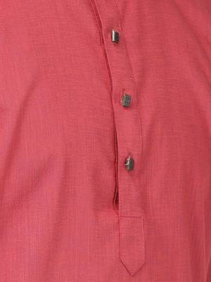 Vm Men'S Maroon Cotton Blend Kurta 3