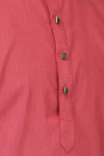 Vm Men'S Maroon Cotton Blend Kurta