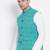 Vastramay men's light blue pure cotton nehru jacket