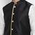 Vastramay men's black silk blend nehru jacket